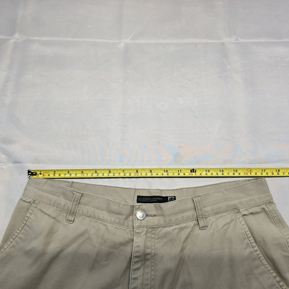 Clench Khaki Cargo‎ Shorts Men 34x12 Y2k